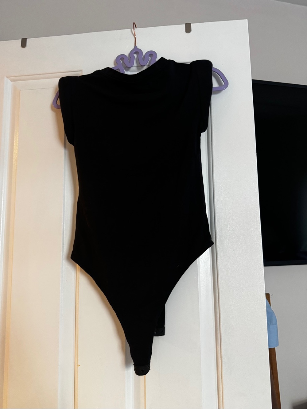 Black Cotton Blend Padded Bodysuit 3x1 N.Y.C.
